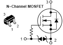 NTA4153N, Small Signal MOSFET 20 V, 915 mA, Single N?Channel with ESD Protection, SC?75